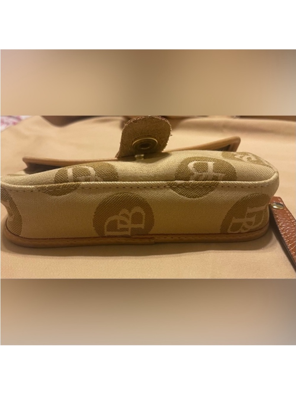 Dooney & Bourke Mustard Tan Monogram Crossbody - Picture 3 of 6